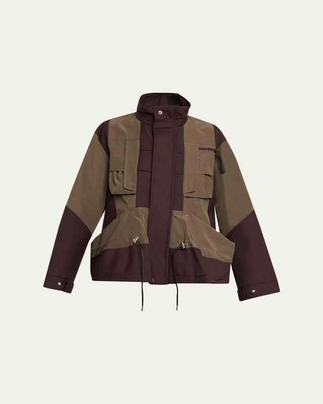 Hybrid Peplum Utility Jacket